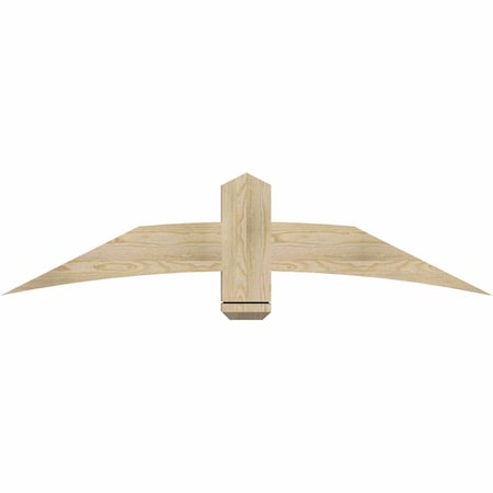 Ekena Millwork Bellingham Rough Sawn Timber Gable Bracket, Douglas Fir, 60"W x 15"H x 4"D x 6"F, 6/12 Pitch GBW060X15X0406BEL00RDF